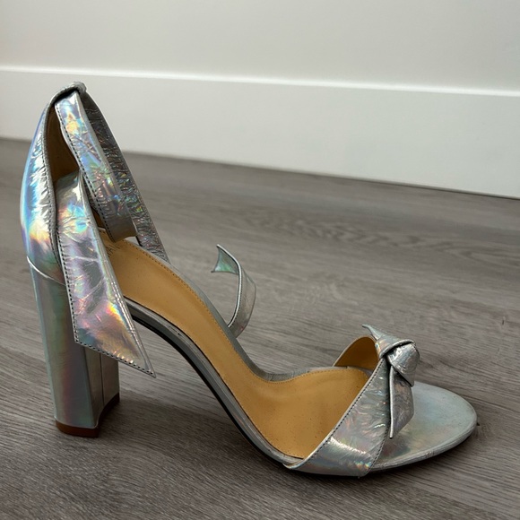 Alexandre Birman Clarita Metallic Ankle-Tie High-Heel Sandals - Picture 4 of 8